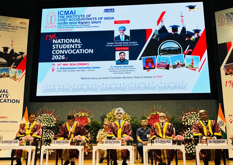 &ldquo;CMAs Are at the Core of India&rsquo;s Economic Decision-Making&rdquo;: Delhi LG at ICMAI Convocation